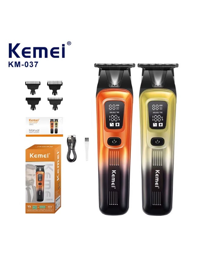 Kemei Electric Hair Clipper Men's Hair Clipper Home Fast Charging Beard Trimmer Carving Hair Clipper KM-037 - Image 1