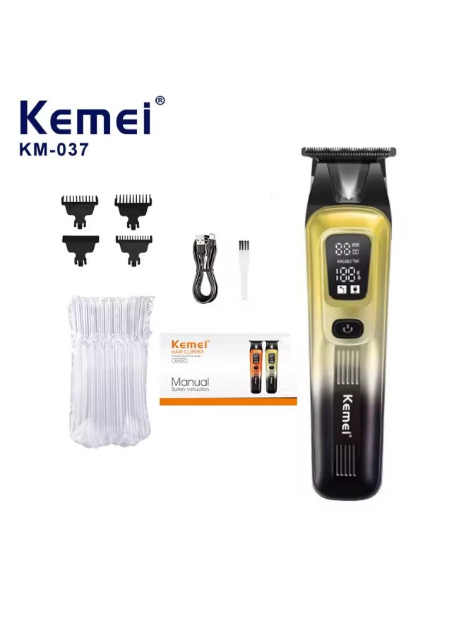 Kemei Electric Hair Clipper Men's Hair Clipper Home Fast Charging Beard Trimmer Carving Hair Clipper KM-037 - Image 3