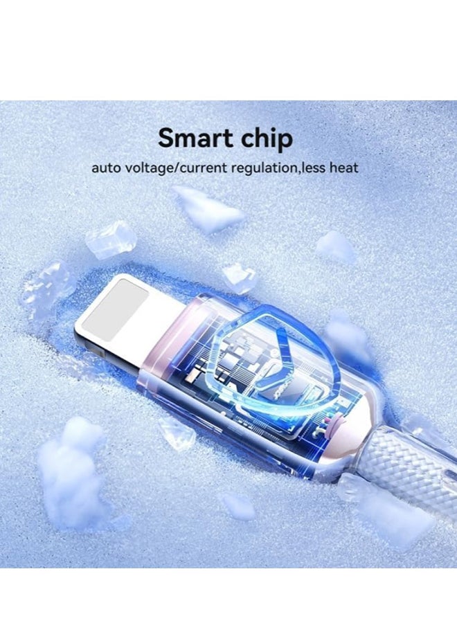 JOYROOM S-A42 TYBE C To Lightning Cable 30W PD Fast Charging Data Cable 1.2m White - Image 3