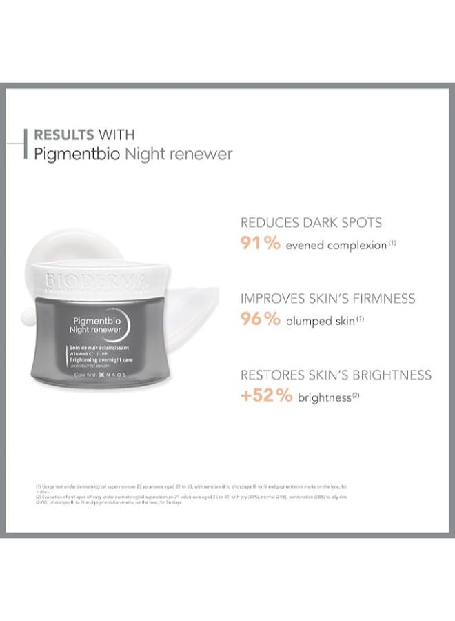 بيوديرما Pigmentbio Night Renewer Cream Grey 50ml - Image 2