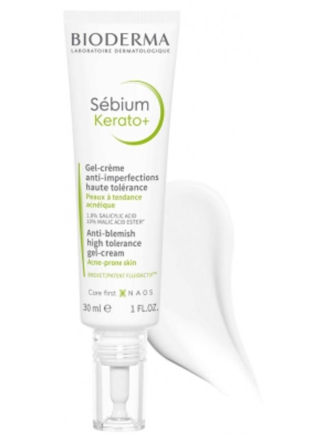 Bioderma Kerato+ Anti-Blemish High Tolerance Gel-Cream White 30ml - Image 2