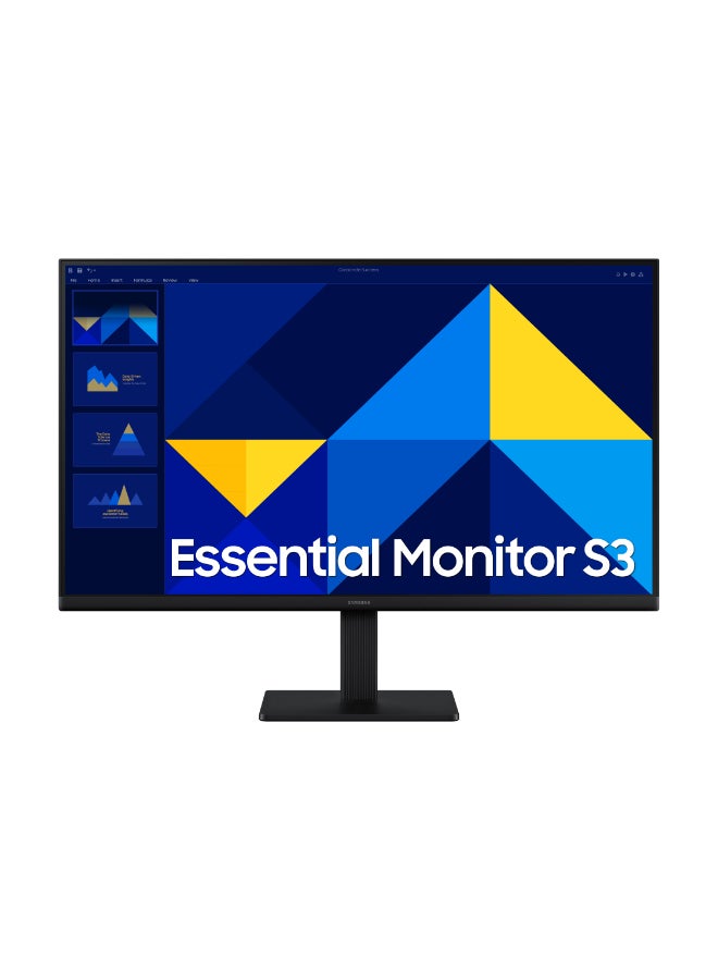SAMSUNG 27-Inch Essential Monitor S3, IPS, Full HD Monitor, Refresh Rate 100Hz & Response Time 5ms(GTG) black - Image 4