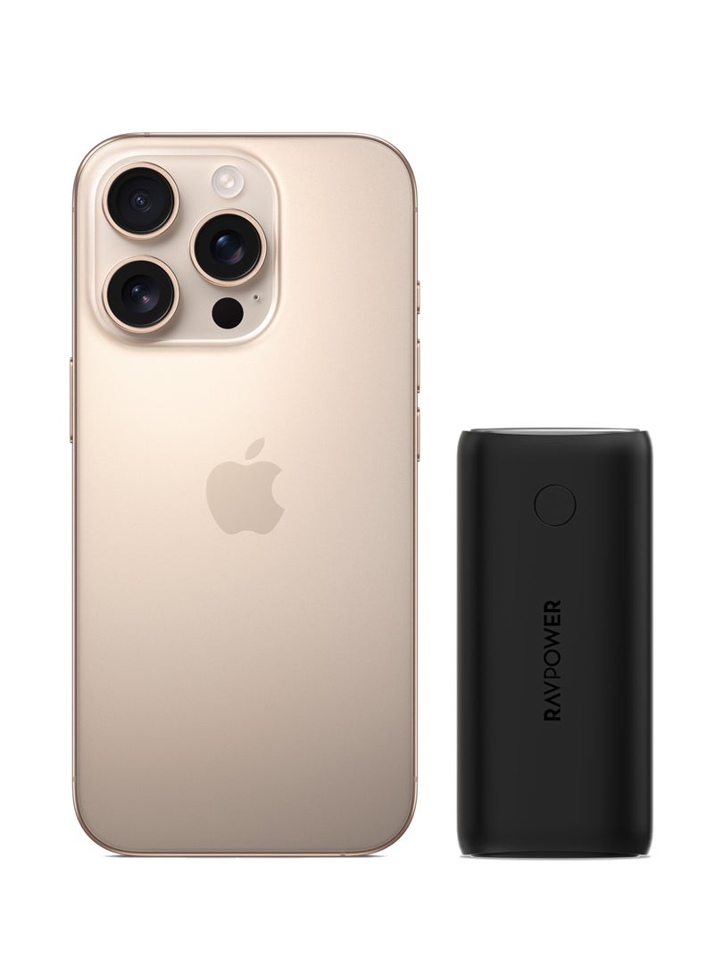 RAVPOWER Super 30W PD Power Bank – Dual USB-C And USB-A | Fast Charging Portable Charger BLACK - Image 2