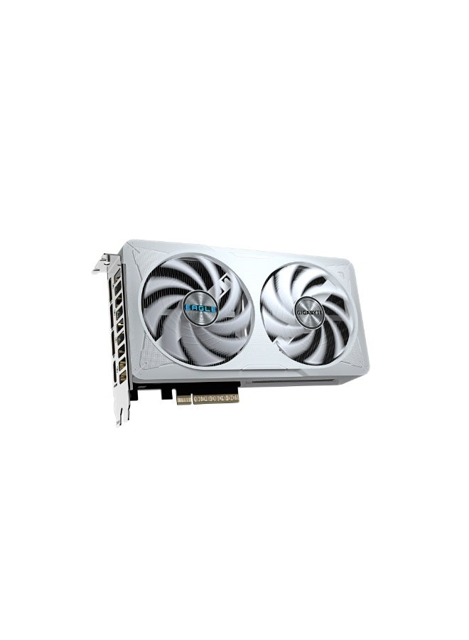 GIGABYTE GeForce RTX 5060 EAGLE OC ICE 8GB GDDR7 PCIe 5.0 Graphics Card, 3840 CUDA Cores, 2550 MHz Boost Clock, 128-bit Memory Bus, 28 Gbps Memory Speed, WINDFORCE Dual Fan Cooling, 3x DisplayPort 2.1b, 1x HDMI 2.1b, NVIDIA DLSS 4 & Reflex 2, Ray Tracing, 8-pin Power, White Sci-Fi Design | GV-N5060EAGLEOC ICE-8GD White - Image 4
