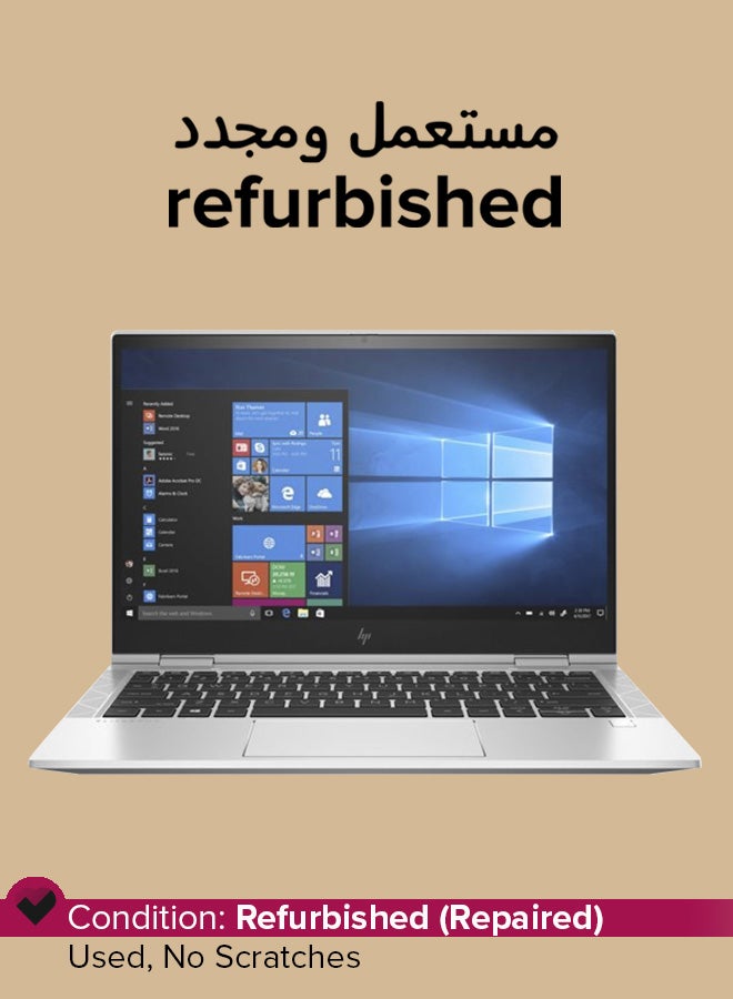 HP Refurbished - EliteBook X360 830 G7 Laptop With 13.3-Inch Full HD Display,Intel Core i5 Processor/Quad Core/10th Gen/16GB RAM/512GB SSD/Intel UHD Graphics/Windows 11 Home English Silver - Image 1
