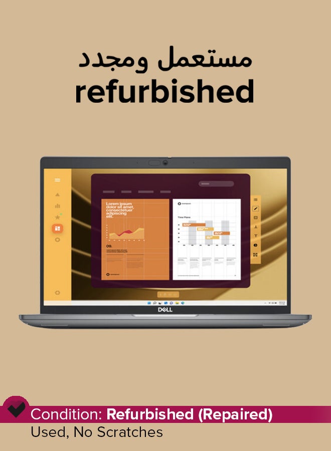 DELL Refurbished - Latitude 5450 Laptop With 14-Inch Full HD Display,Core Ultra 5 Processor/12-Core16GB RAM/512GB SSD/Intel Iris XE Graphics/Windows 11 Home English Silver - Image 1