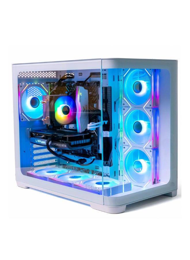 Setup Master Pro Gaming PC With Intel Core i5-14400F Processor/32GB DDR5 RAM/1TB SSD/8GB Nvidia GeForce RTX 5060 Graphics/ White - Image 1