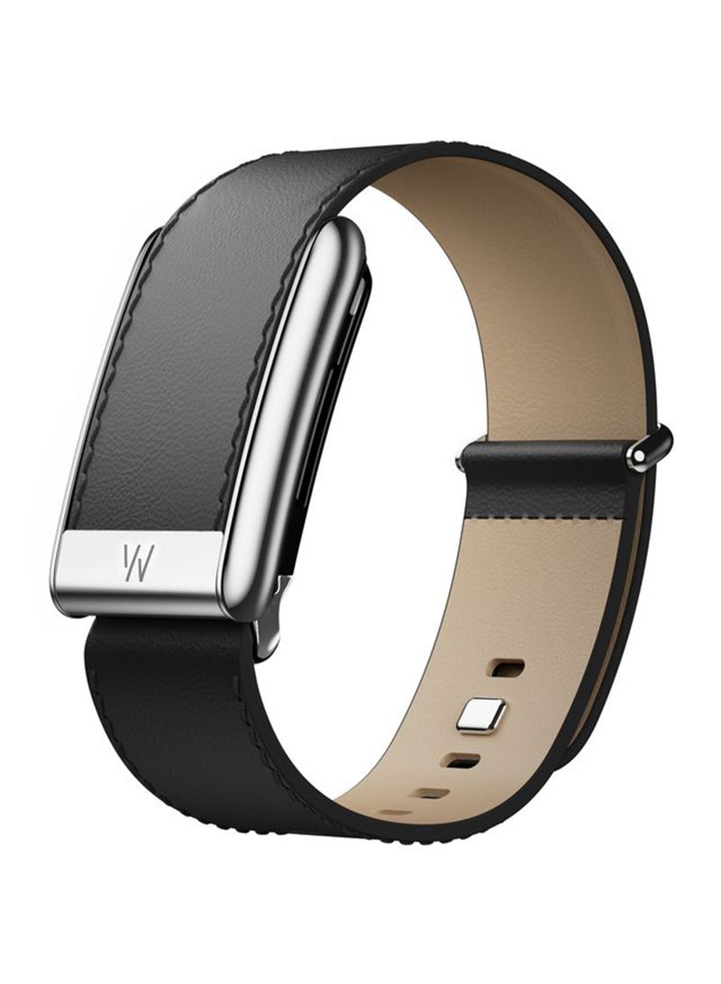 WHOOP LeatherLuxe Band – Compatible with 5.0, One, & Peak – Genuine Italian Leather Accessory, Size L – Not Compatible with Gen 4 Black/Cream with Titanium - Image 2