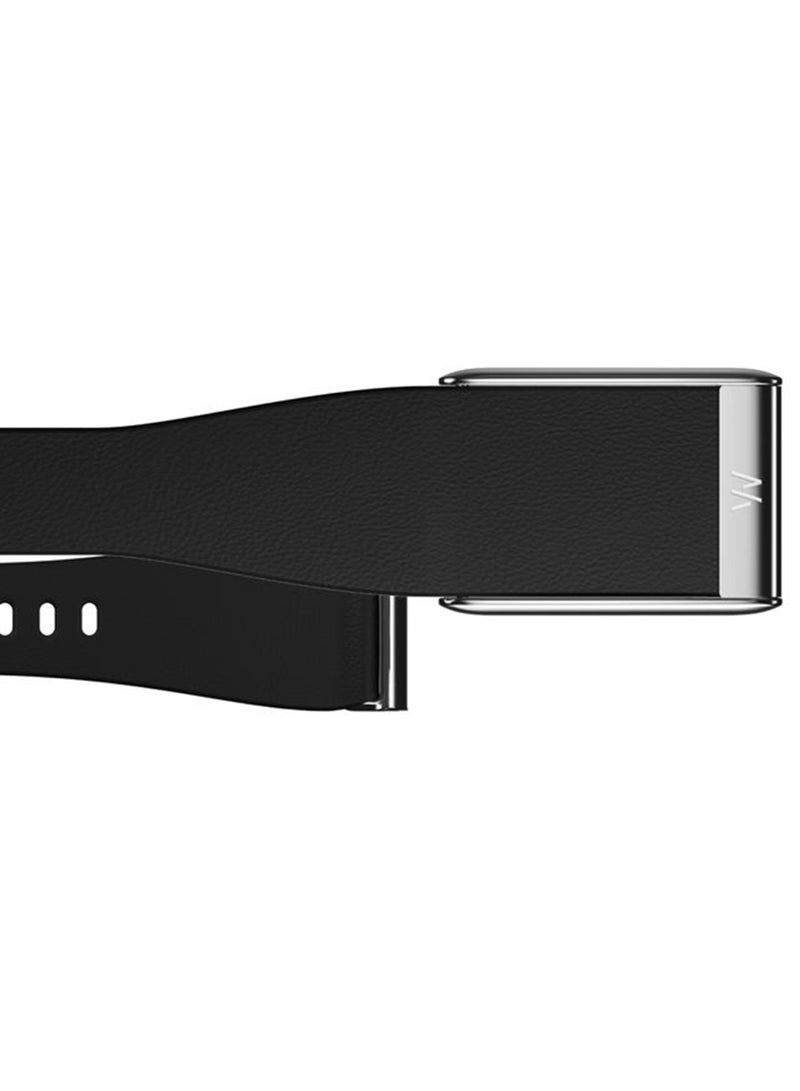 WHOOP LeatherLuxe Band – Compatible with 5.0, One, & Peak – Genuine Italian Leather Accessory, Size L – Not Compatible with Gen 4 Black with Titanium - Image 3