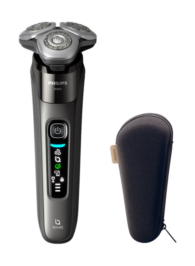 فيليبس حلاقة كهربائية رطبة وجافة I9000 مع Skiniq، رأس مرن بدقة 360°، مستشعر حماية الضغط، ضمان 5 سنوات، مقصات منبثقة مدمجة، حقيبة سفر متضمنة - Image 1