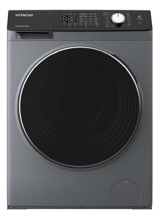 هيتاشي غسالة أوتوماتيكية، تحميل أمامي، 9 كجم، 1400 دورة في الدقيقة، وظيفة غسيل بالبخار، 16 برنامج - Image 1