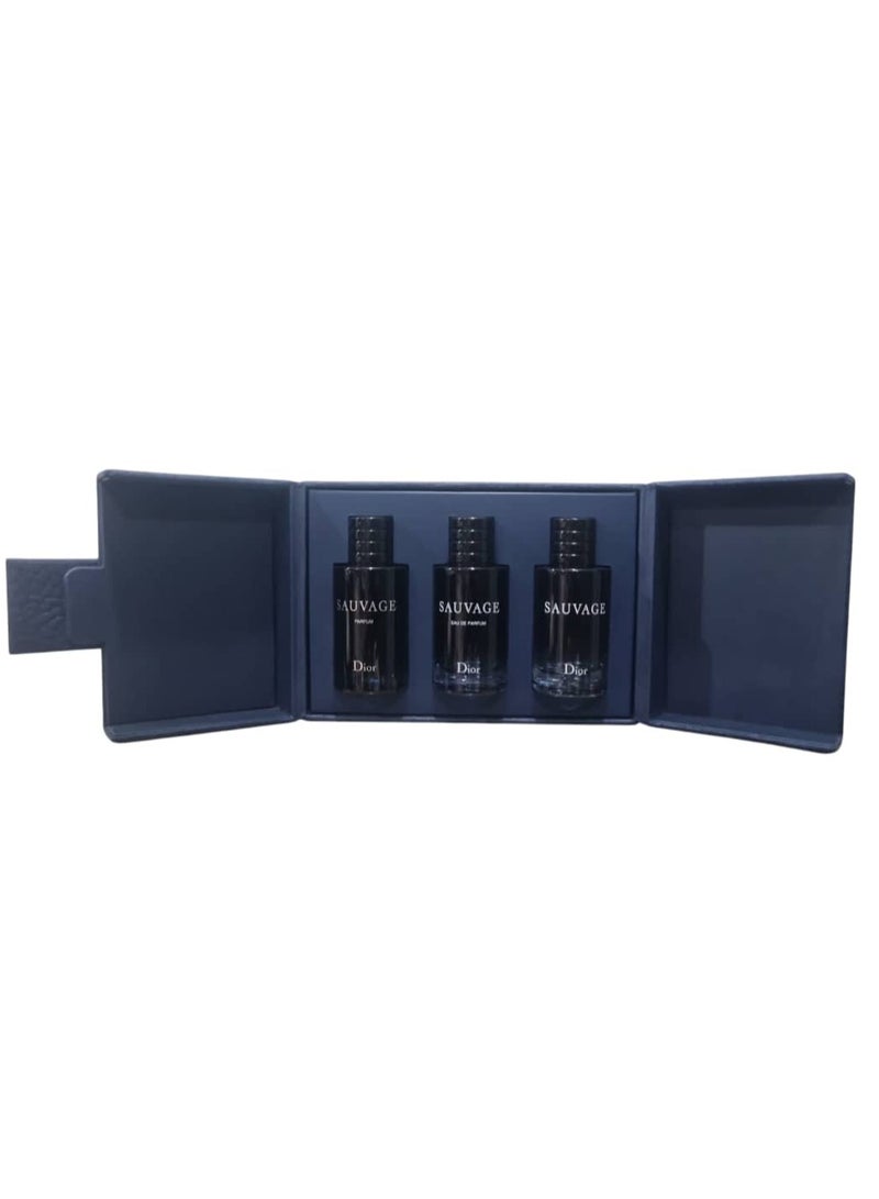 Dior Sauvage Gift Set: 10ml Parfum/10ml EDP/10ml EDT Boxed 10ml - Image 1