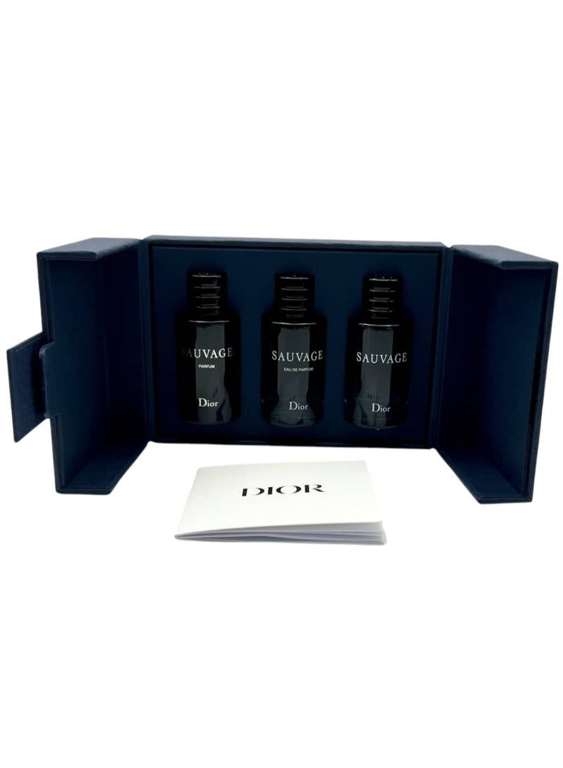 Dior Sauvage Gift Set: 10ml Parfum/10ml EDP/10ml EDT Boxed 10ml - Image 2