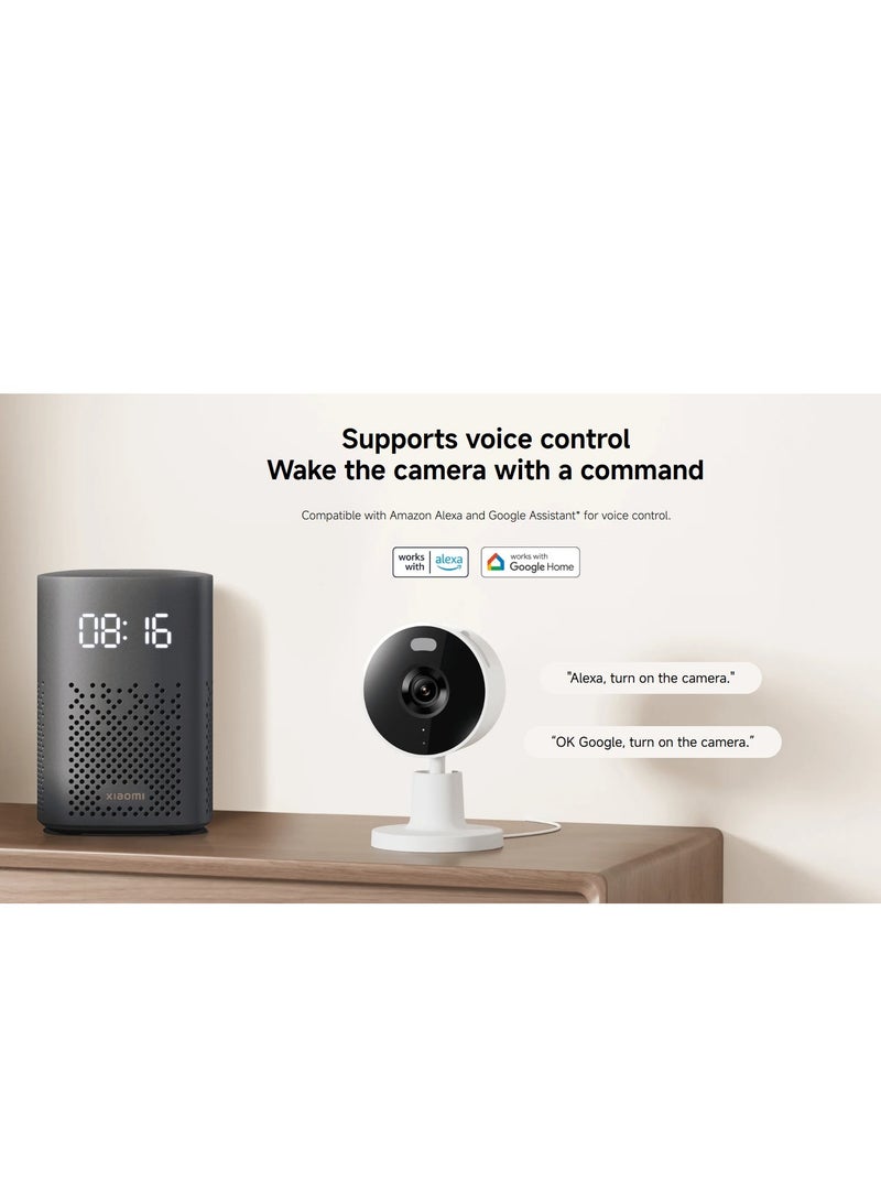Xiaomi Smart Camera C100, 2K Indoor Security Camera, 360° View, Night Vision, Two-Way Audio, Motion Detection, Works with Alexa - Image 5