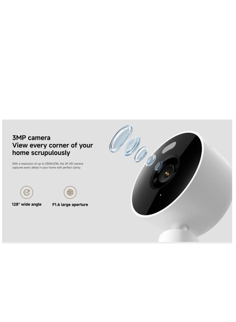 Xiaomi Smart Camera C100, 2K Indoor Security Camera, 360° View, Night Vision, Two-Way Audio, Motion Detection, Works with Alexa - Image 3