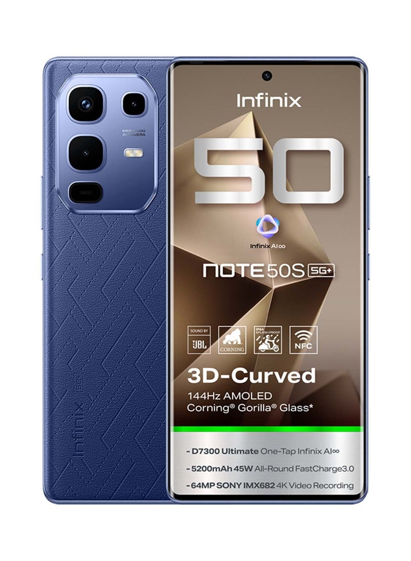 Infinix Note 50S Dual SIM Marine Blue 8+8GB RAM 256GB 5G - Middle East Version - Image 1