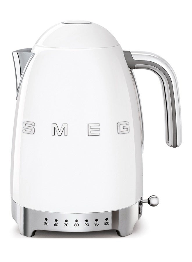 Smeg 50s Retro Style Temperature Control Electric Kettle White KLF04WHAU 1.7 L 2400 W KLF04WHAU White - Image 3