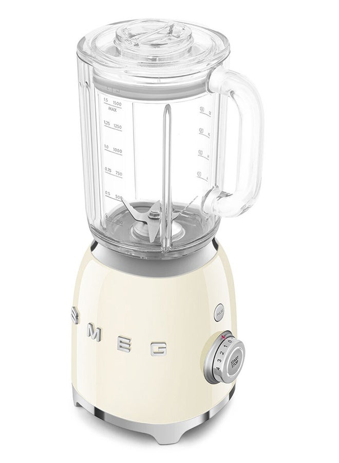 smeg 50s Style Retro Bench Blender 1.5 L 800 W BLF03CRAU Cream - Image 1