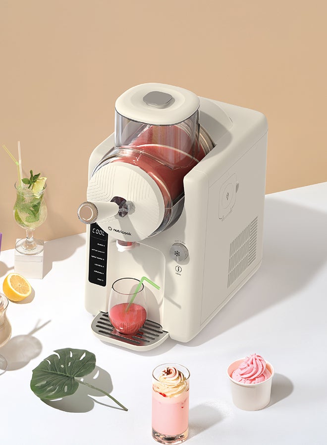 نيوتري كوك صانعة الآيس كريم فروست - آلة 2 في 1 للآيس كريم الناعم والثلج المجروش مع ضاغط مدمج | 6 أوضاع للحلويات المجمدة، 7 إعدادات للملمس، سعة 1.8 لتر | آلة آيس كريم فورية، بدون تجميد مسبق - Image 3