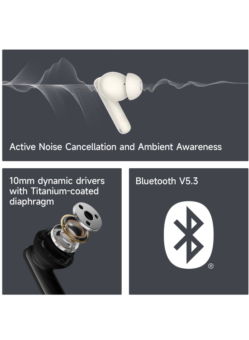 EDIFIER X5 Pro Active Noise Cancelling Bluetooth Earbuds, 10mm Dynamic Drivers, 0.08s Low Latency, 31H Playtime (ANC On) / 22H (ANC Off), App Customization, AI-Enhanced Calls, Fast Charging, IP55 Waterproof, Powerful Bass, Game Mode Black - Image 4