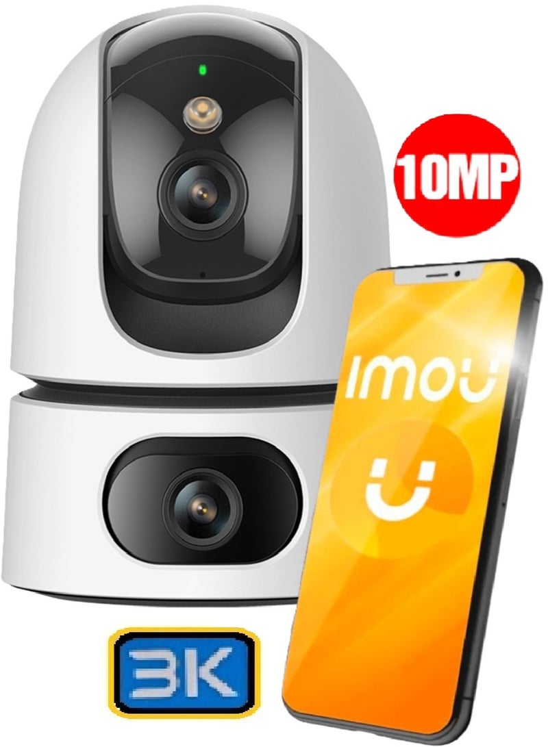 IMOU Ranger Dual 10MP (5+5MP) Camera, Smart Full-color Night Vision, Wide View Dual Lens, Dual-Channel Human & Pet Detection - Image 1