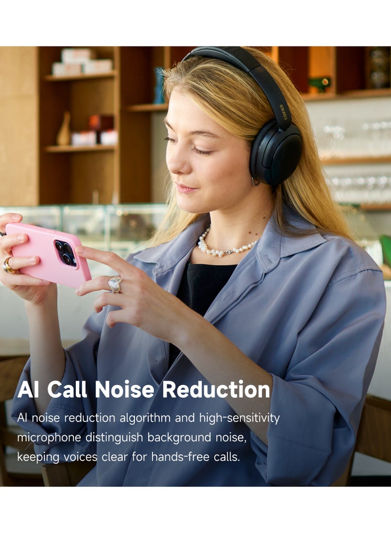 EDIFIER Wireless Over-Ear Bluetooth Headphones – Bluetooth 5.4, Foldable & Lightweight, 45H Battery Life, 40mm Drivers, Low Latency Black - Image 5