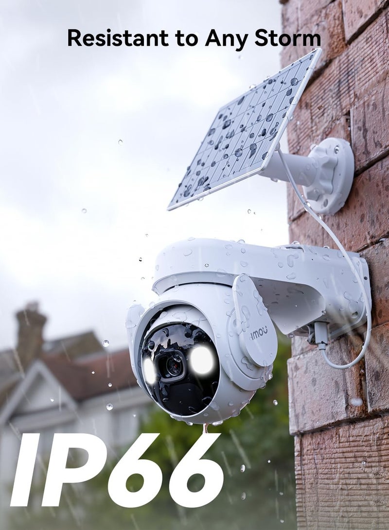 IMOU Cell PT 4G 2K Solar Security Camera Outdoor Wireless 15000mAh Battery CCTV Camera WiFi Home Security Camera 360°, Color Night Vision, AI Human Detection,Auto Tracking,Siren,2 Way Audio, IP66,Work with Alexa (IPC-K9EN-3T0TE-EU) 3MP - Image 5