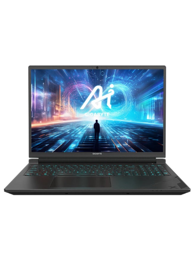 GIGABYTE G6X 9KG Gaming Laptop With 16 Inch FHD (1920x1200) Display 165Hz, Core i7 13650HX Processor/16GB RAM DDR5/1TB SSD/8GB Nvidia GeForce RTX 4060 Graphics/Windows 11 Home/ English/Arabic Black - Image 1