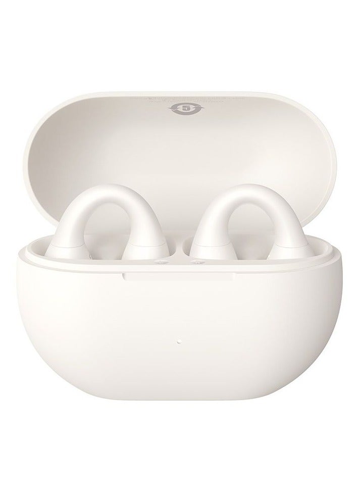 Baseus OS Bass 15 Clip Open-Ear True Wireless Earphones Stellar White - Image 1
