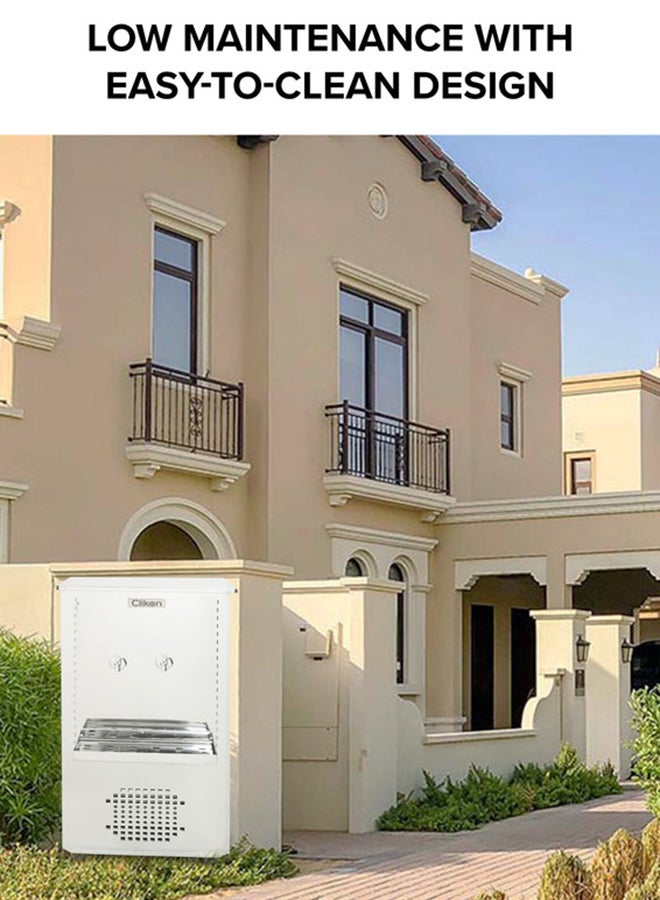 كليكون مبرد مياه من الفولاذ المقاوم للصدأ – 25 جالون، 2 صنبور، تبريد ثقيل (CK6106) - Image 5