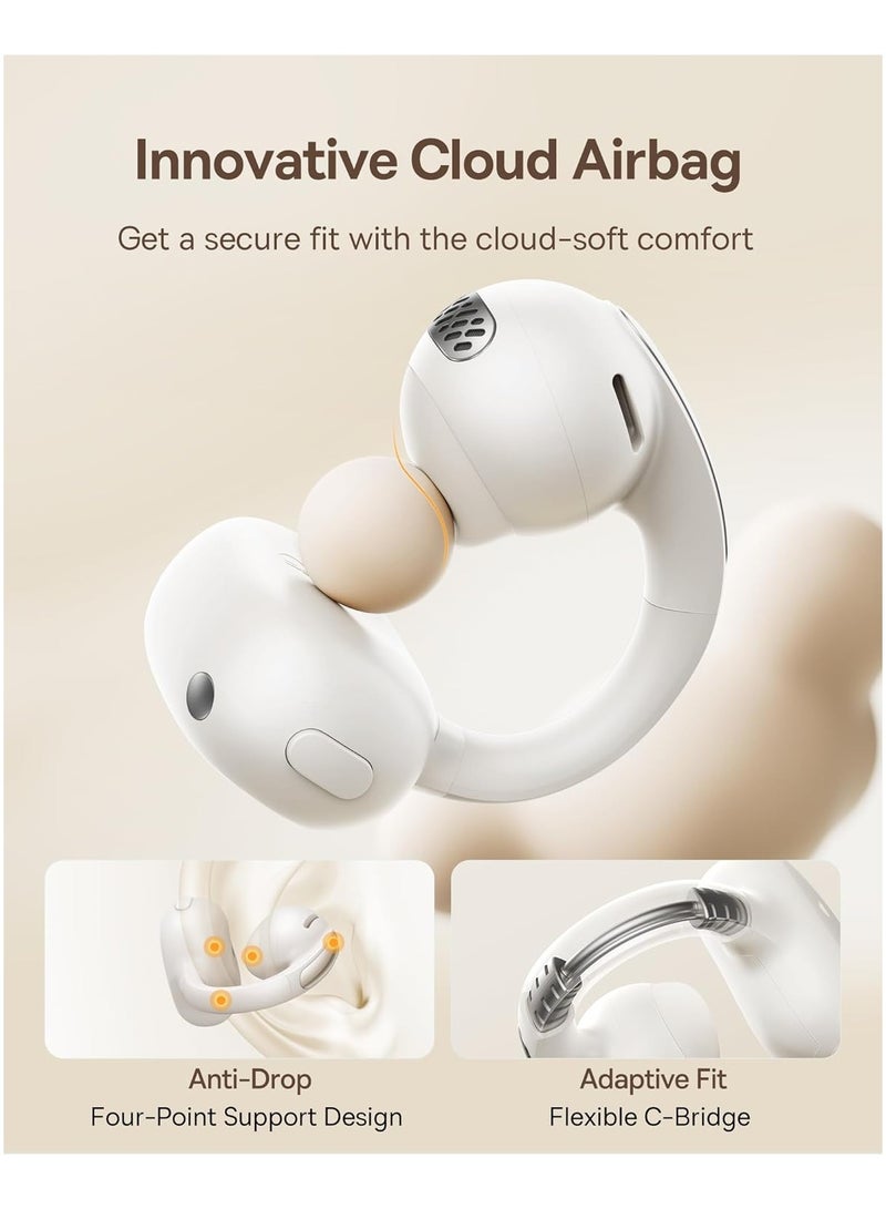 Baseus Bowie MC1 Open Ear Clip-On Earbuds, Adaptive Comfort with Anti-Drop Design, Impactful Sound with Adaptive Bass Boost, Adaptive Noise Cancelling Calls, IP57 Waterproof, 40H Playtime, Lightweight Black - Image 3