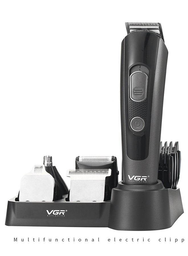VGR V175 Professional Cord Cordless Grooming Kit With 5 Guide Combs Runtime 150 Min Trimmer For Men, Black, Standard,1 Count Black - Image 2