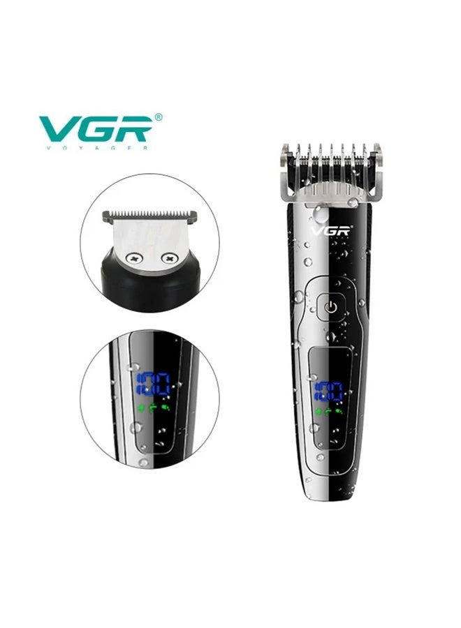 VGR V-072 Waterproof Professional Electric Shaver Hair Shaving And Beard Trimmer Black - Image 2