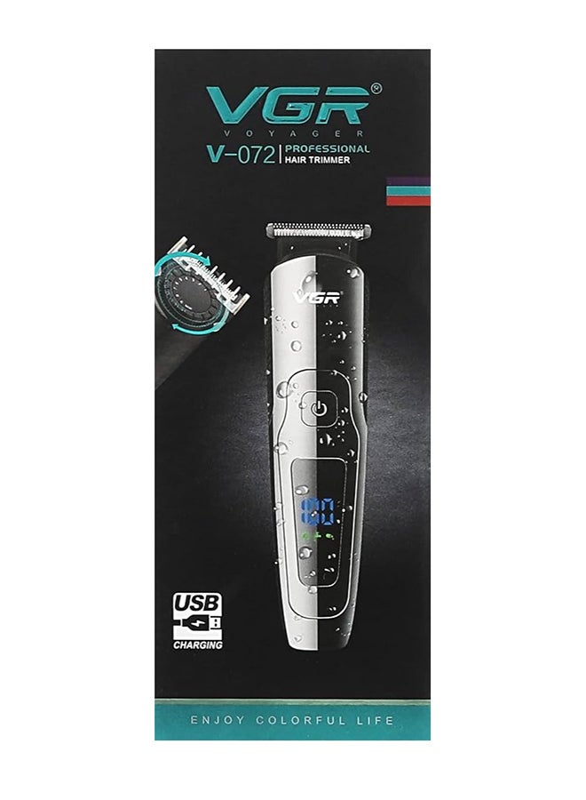 VGR V-072 Waterproof Professional Electric Shaver Hair Shaving And Beard Trimmer Black - Image 5