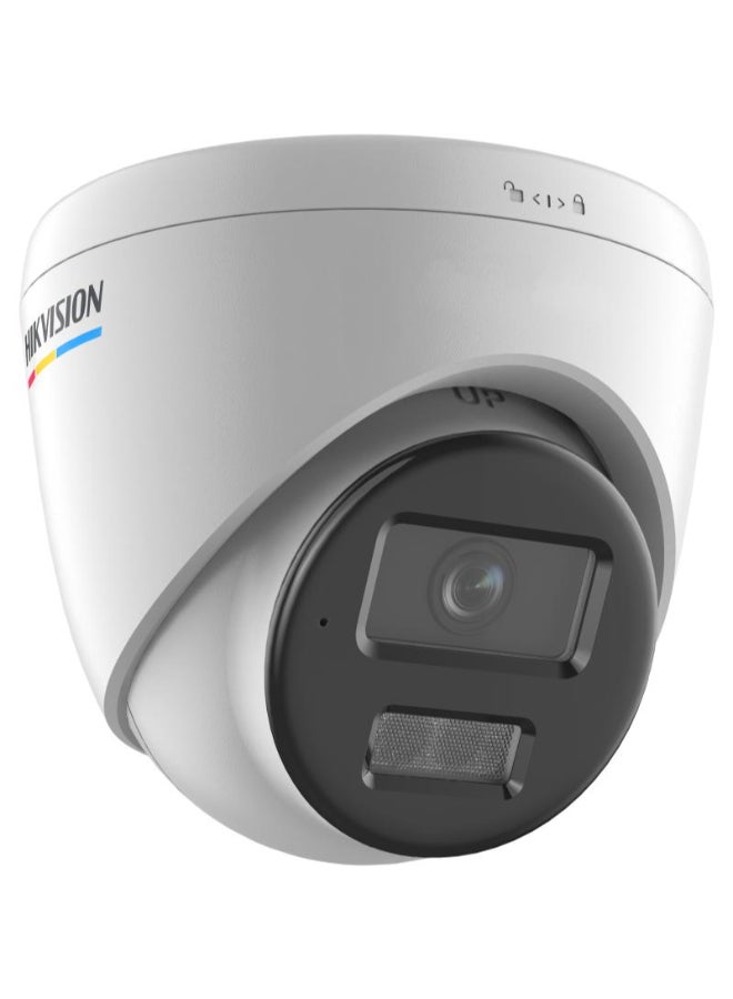 HIKVISION 4MP ColorVu IP Turret Camera, 2.8mm Fixed Lens, Smart Hybrid Light (IR + White LED), Up to 30m Night Vision, Motion Detection 2.0 (Human & Vehicle Classification), Built-in Microphone, 120dB WDR, BLC, 3D DNR, IP67 Weatherproof, PoE, ONVIF | DS-2CD1347G2H-LIU - Image 2
