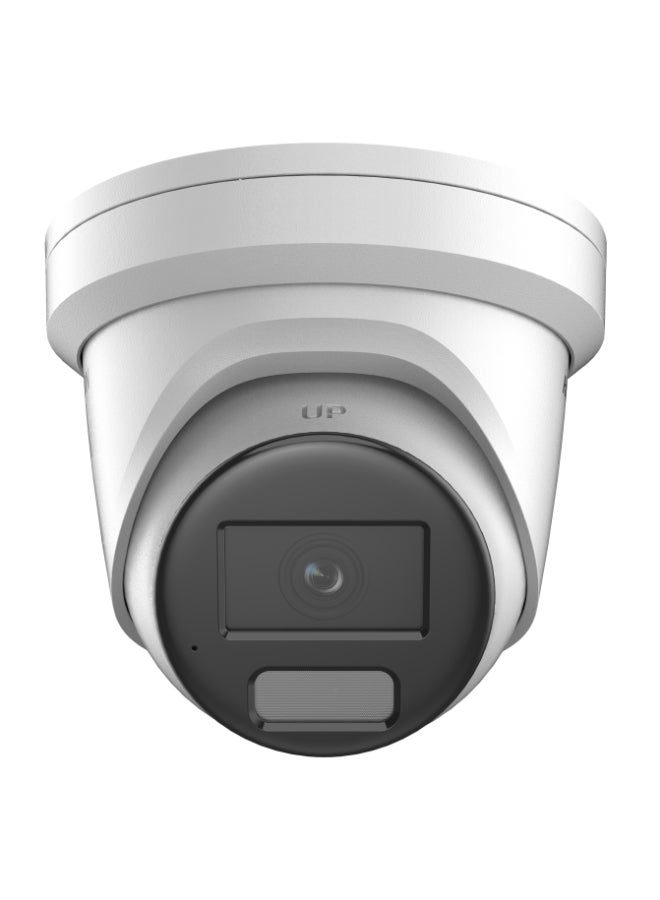 HIKVISION 8MP 4K ColorVu Hybrid Smart Dual Illumination Fixed Turret Network Camera, 2.8mm, 130dB WDR, H.265+ Compression, Built-in Mic, IP67 Weatherproof, PoE, AI Human & Vehicle Detection, MicroSD up to 512G | DS-2CD2387G2H-LIU - Image 1