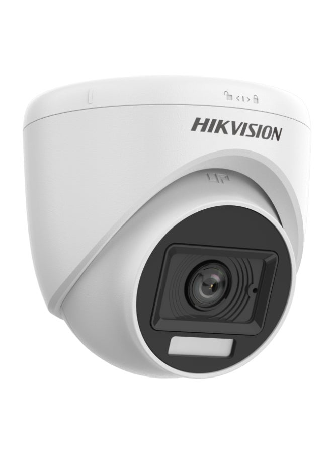 HIKVISION 2MP Analog HD Dome CCTV Camera, 1080p Full HD, 4-in-1 Output (TVI/AHD/CVI/CVBS), 2.8mm Fixed Lens, Built-in Microphone, Smart Hybrid Light (IR + White Light), 20m Night Vision, Digital WDR, Indoor Use, 12V DC | DS-2CE76D0T-LPFS - Image 3