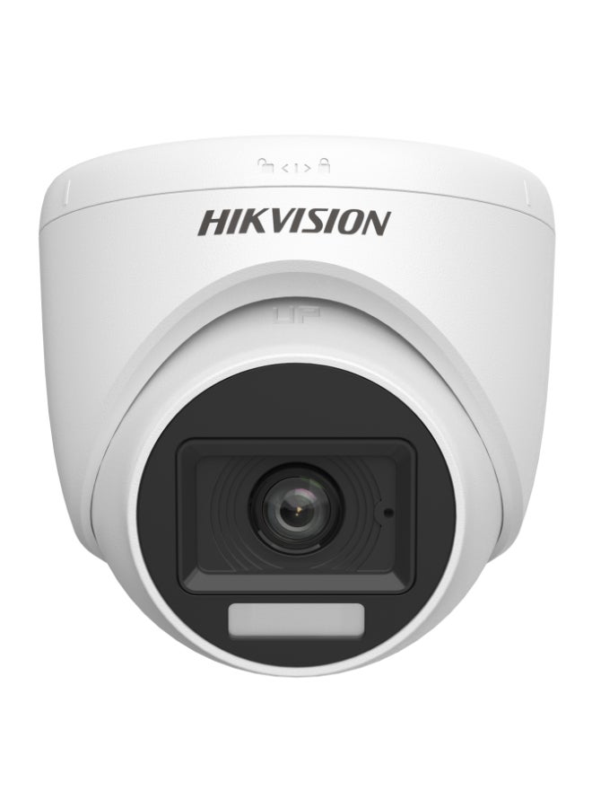 HIKVISION 2MP Analog HD Dome CCTV Camera, 1080p Full HD, 4-in-1 Output (TVI/AHD/CVI/CVBS), 2.8mm Fixed Lens, Built-in Microphone, Smart Hybrid Light (IR + White Light), 20m Night Vision, Digital WDR, Indoor Use, 12V DC | DS-2CE76D0T-LPFS - Image 2