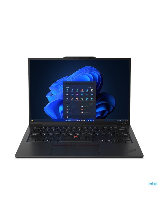 Lenovo ThinkPad X1 Carbon Gen 13 Laptop With 14 Inch OLED (2880x1800) Display, Core Ultra 7-258V Processor/32GB RAM DDR5/1TB SSD/Intel Iris Xe Graphics/Window 11 Pro/Aura Edition English/Arabic Eclipse Black - Image 1