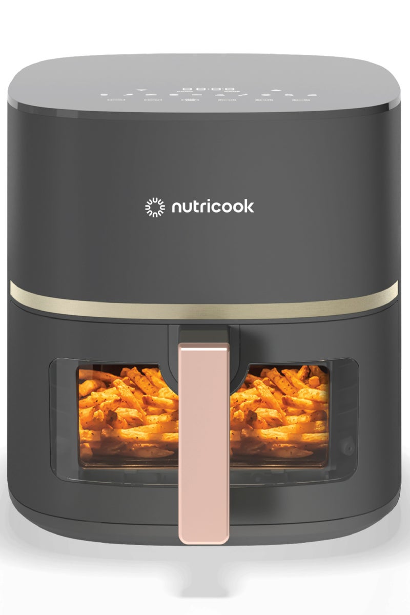 نيوتري كوك Air Fryer Essentials 5.2L Digital with See-Through Window, Rosel Gold 5.2 L 1500 W AFE152V-RG Grey/Rose Gold - Image 1