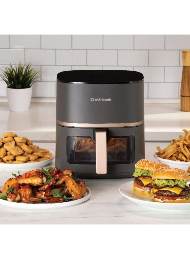 نيوتري كوك Air Fryer Essentials 5.2L Digital with See-Through Window, Rosel Gold 5.2 L 1500 W AFE152V-RG Grey/Rose Gold - Image 4