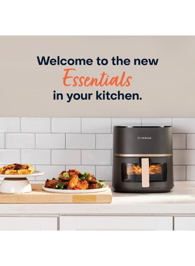 نيوتري كوك Air Fryer Essentials 5.2L Digital with See-Through Window, Rosel Gold 5.2 L 1500 W AFE152V-RG Grey/Rose Gold - Image 3