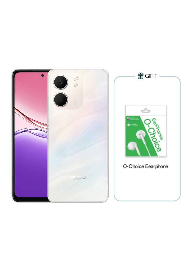 OPPO A5x Dual SIM Laser White 4GB RAM 128GB4G LTE With Gift O-Choice Earphones - Middle East Version - Image 1