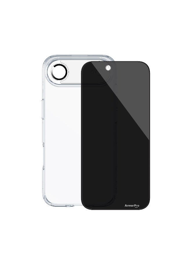 ارمور برو طقم ArmorPro أساسي 4 في 1 (واقي شاشة خصوصية + عدسة كاميرا + غطاء شفاف + غطاء حماية للكاميرا) لهاتف iPhone 17 Air - Image 1