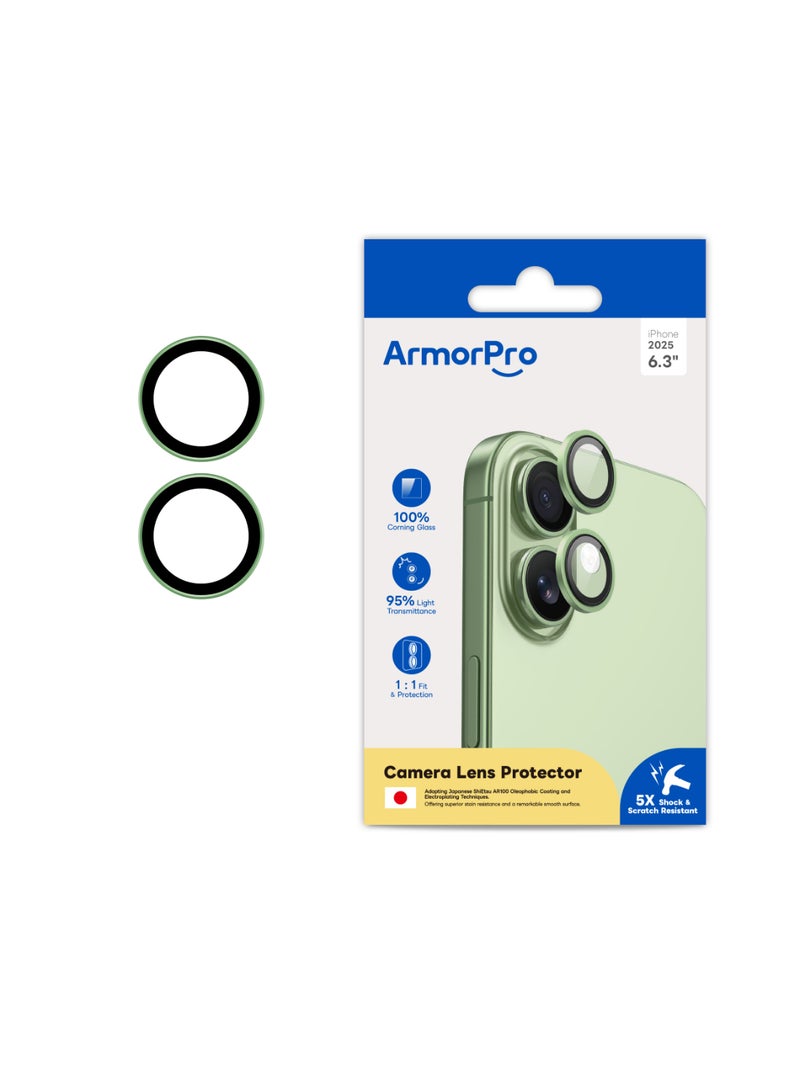 ارمور برو واقي عدسة كاميرا ArmorPro باللون الأخضر لهاتف iPhone 17 - Image 3