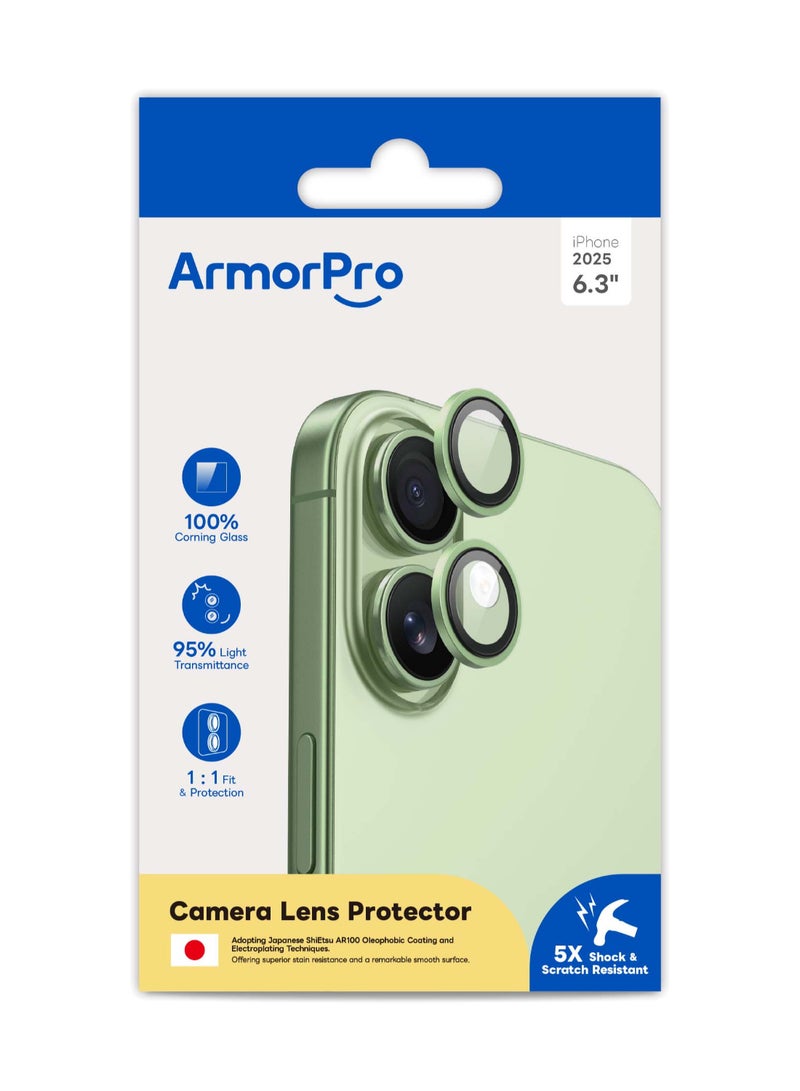 ارمور برو واقي عدسة كاميرا ArmorPro باللون الأخضر لهاتف iPhone 17 - Image 2