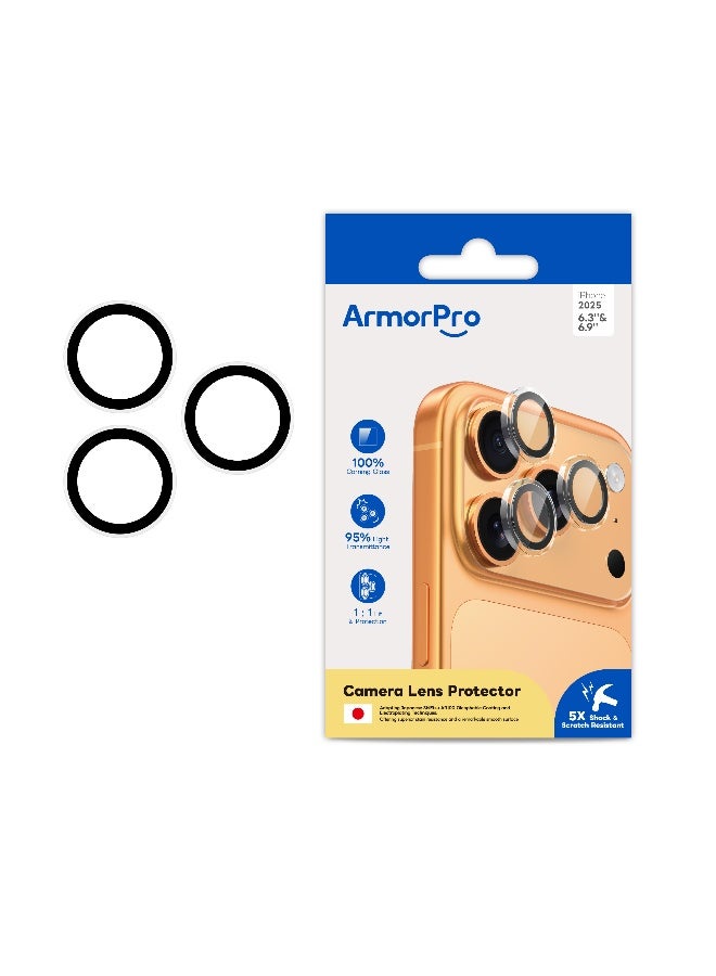 ارمور برو واقي عدسة كاميرا ArmorPro شفاف لهواتف iPhone 17 Pro و 17 Pro Max - Image 3
