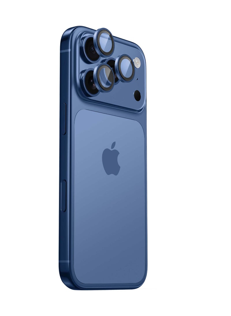 ارمور برو واقي عدسة كاميرا ArmorPro باللون الأزرق التيتانيوم لهواتف iPhone 17 Pro و 17 Pro Max - Image 4