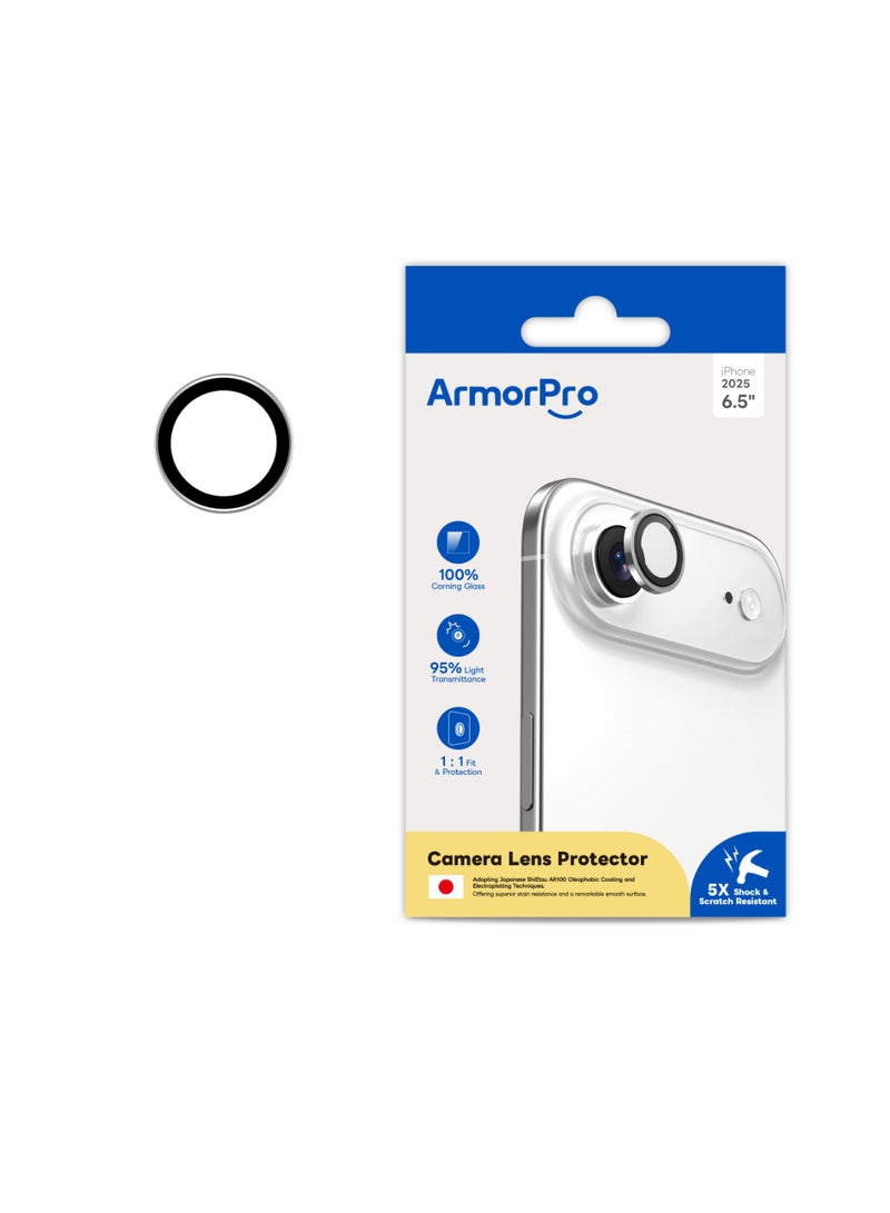 ArmorPro Camera Lens Protector Silver for iPhone 17 Air Silver lens protector crafted from tempered glass anti scratch and precision fit for seamless camera performance Grey - Image 3