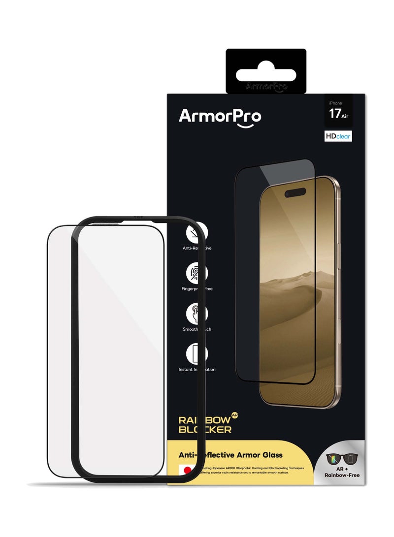 ارمور برو واقي شاشة ArmorPro RainbowBlocker عالي الدقة AR + مضاد للانعكاس لهاتف iPhone 17 Air - Image 1